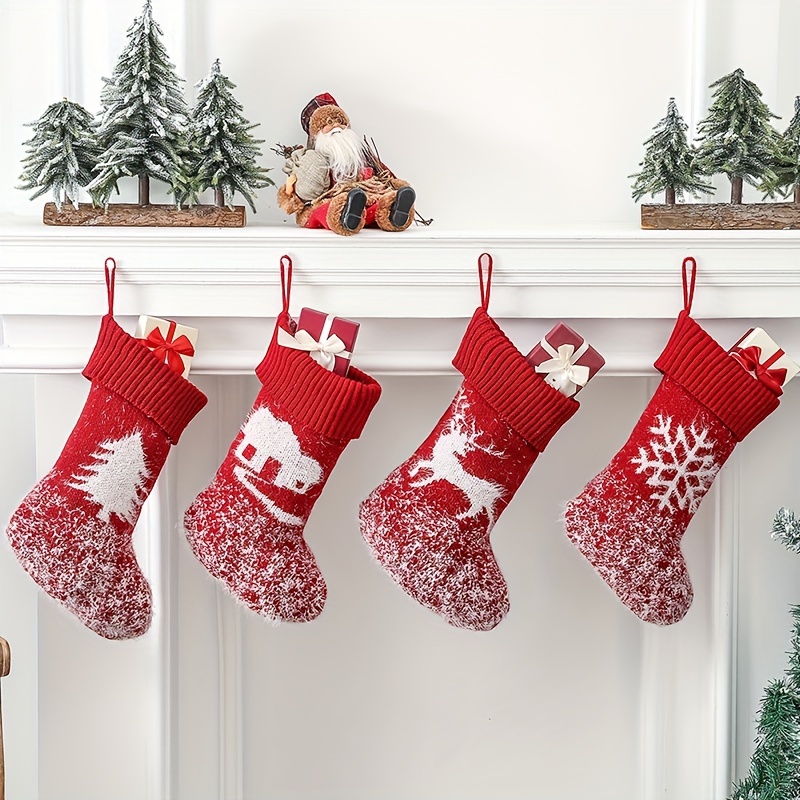 Christmas Snowflake Decorative Socks Christmas Decorations Sale ...