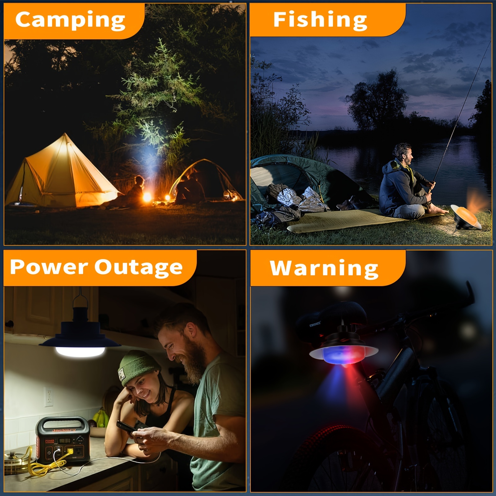 Rechargeable Led Camping Lantern - Brightness, 2 Light Modes, Ideal For  Camping, Hiking, Emergencies, Power Outages - Temu