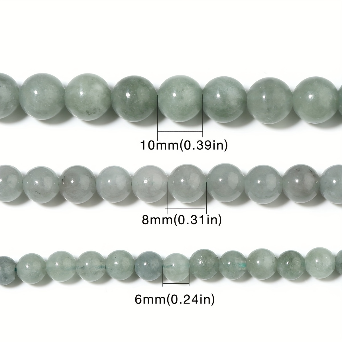 Natural 6mm Burmese Jade Bead Bracelet