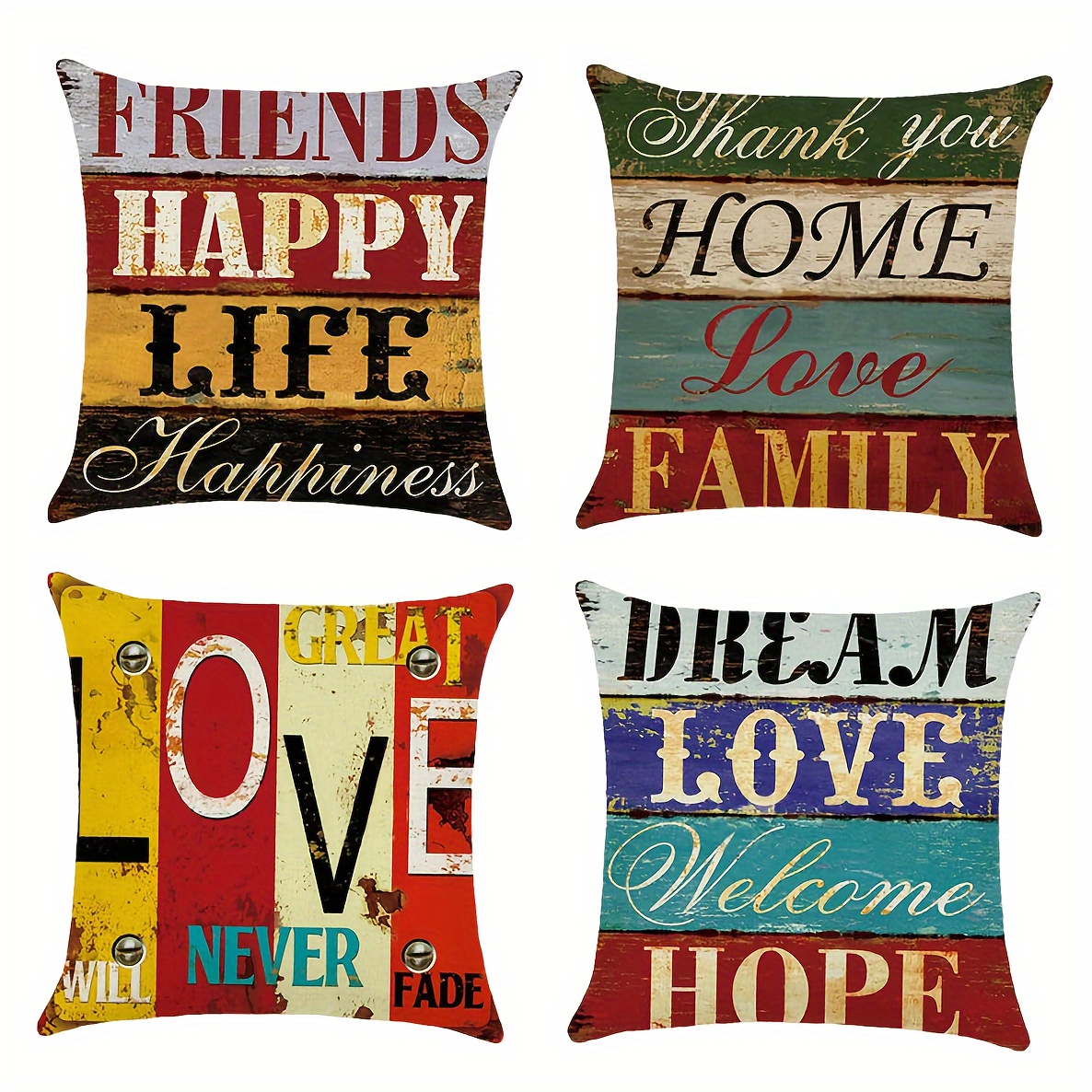 Decorative bed pillows with clearance sayings