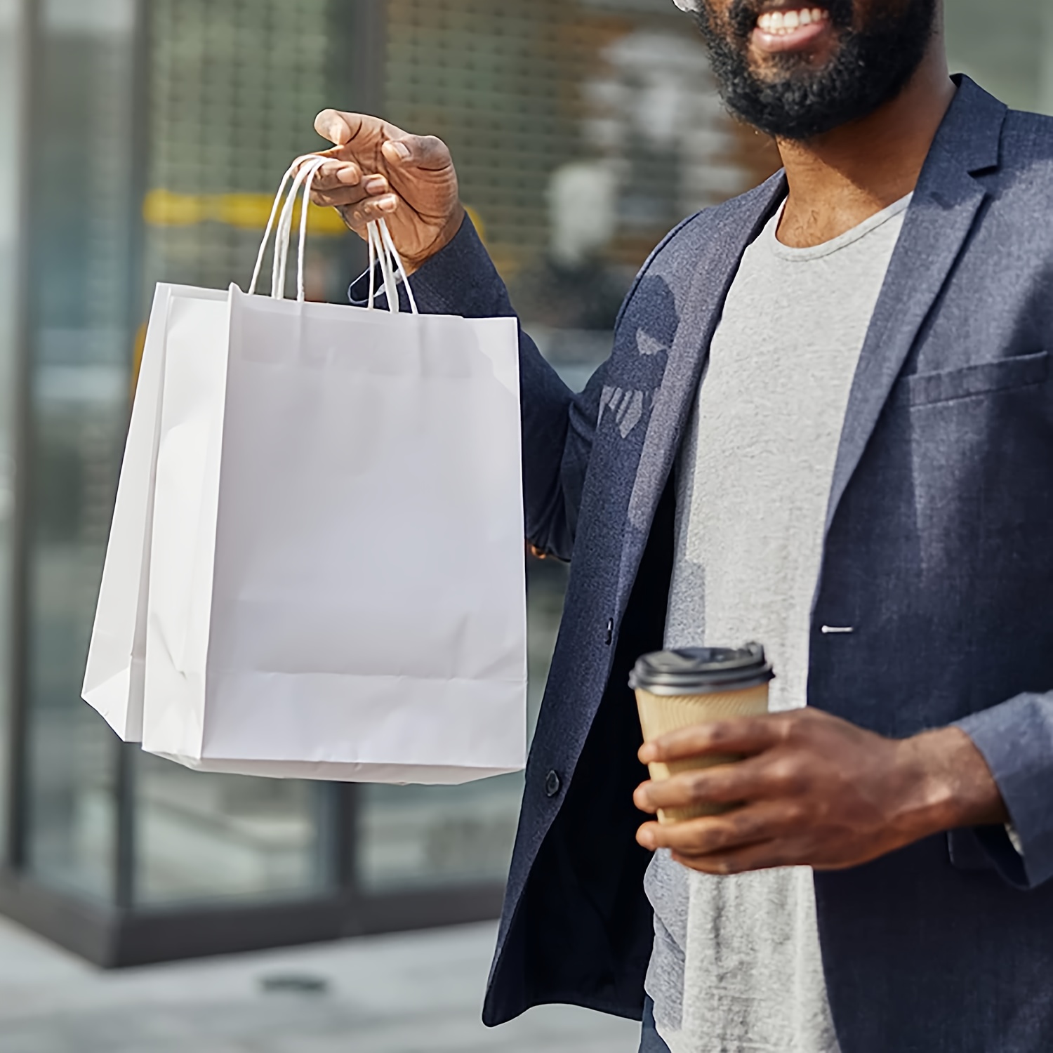 Small Gift Bags White Bulk Small Size Kraft Paper Bags - Temu