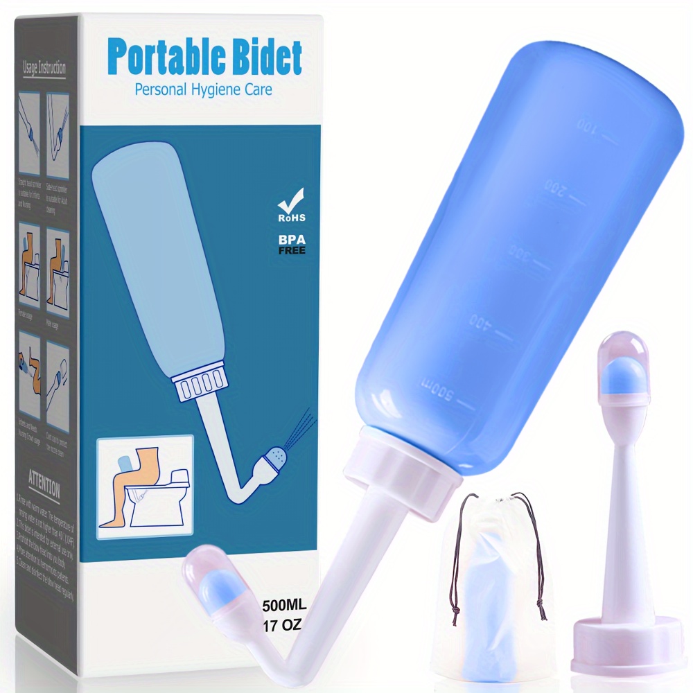 Peri Bottle - Postpartum and Perineal Care - Portable Travel Bidet Sprayer  for Women or Men - Handheld Jet Spray Bottle for Toilet - New Mom After
