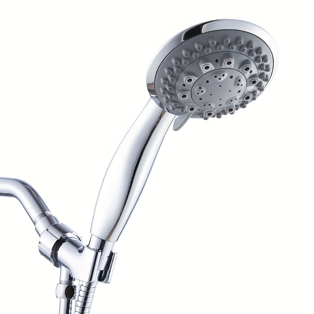 Cabezal de ducha filtrado con mano, cabezales de ducha de alta presión, 10  modos de ajuste, cabezal de ducha desmontable con manguera de 60 pulgadas