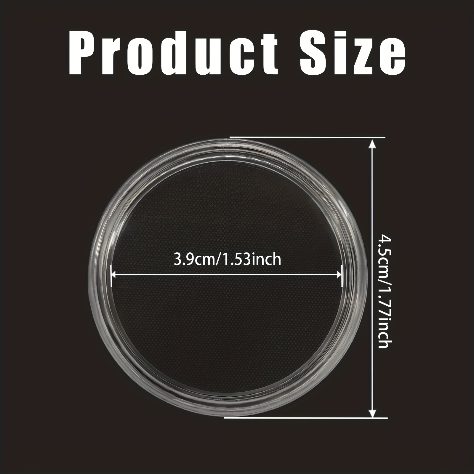 10pcs Coin Holders 40mm Coin Case Storage for Collectors