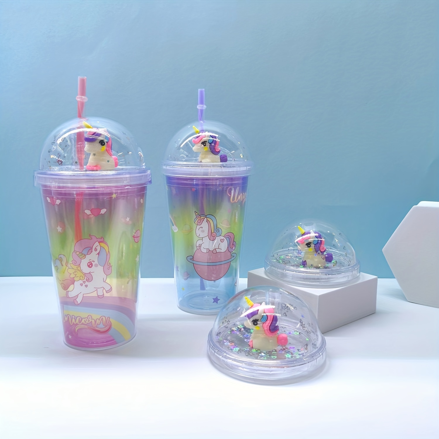 Birthday Return Gifts for Kids - 6Pcs Ice Cream Sipper/ Tumbler