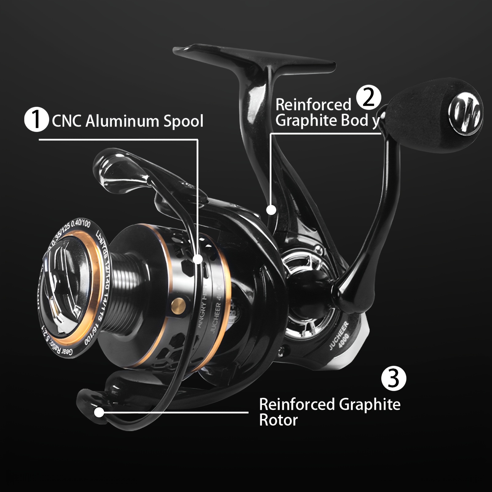 Light Weight Aluminum Wheel Rotating Fishing Reel - Temu