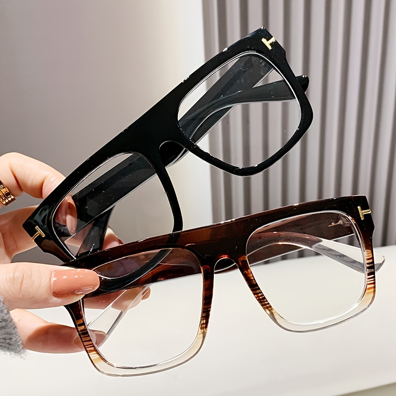 Óculos ópticos retrô grande para homens e mulheres, óculos de