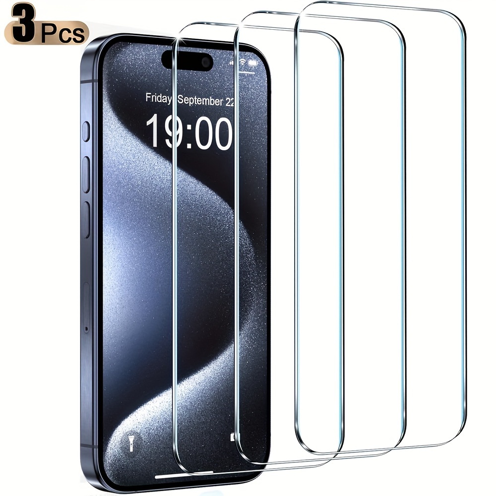 Iphone 14 13 12 11 Pro Max Protector Pantalla Vidrio - Temu