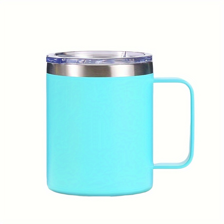 12oz Stainless Steel Insulated Coffee Mug Handle Double Wall Vacuum Tumbler  Cup 