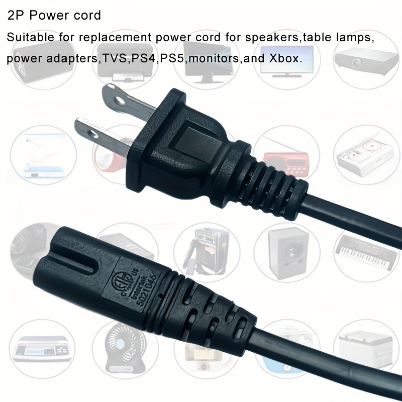 Replacement Power Adapter Extension Cord Wall Cord Cable