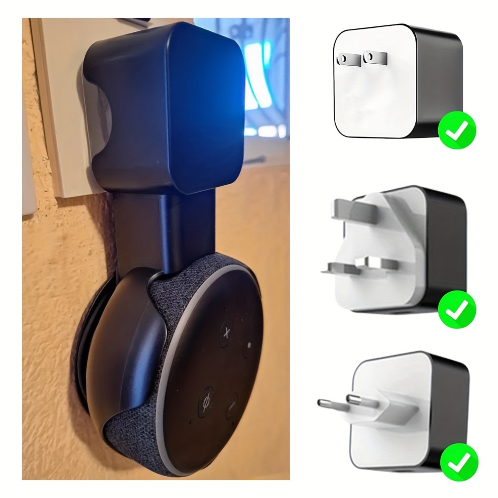 Compatibile con Alexa Echo Dot 3rd, supporto da parete, accessorio con  gestione dei cavi integrata, non necessita di viti, accessorio per  altoparlante rack (Alexa Echo Dot 3rd, bianco) A333 : : Elettronica