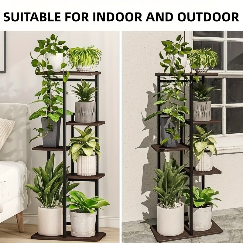 Dropship 6-story Corner Shelf Plant Flower Shelf Rack Bathroom Storage  Tower Industrial Style Practical Storage Rack Metal Frame Modern Furniture  Home Office to Sell Online at a Lower Price