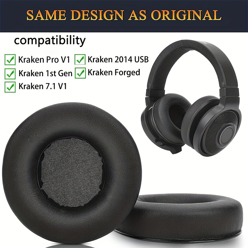 Replacement Ear Cushions Earpads Compatible with Razer Pro V1 Gaming Headphones