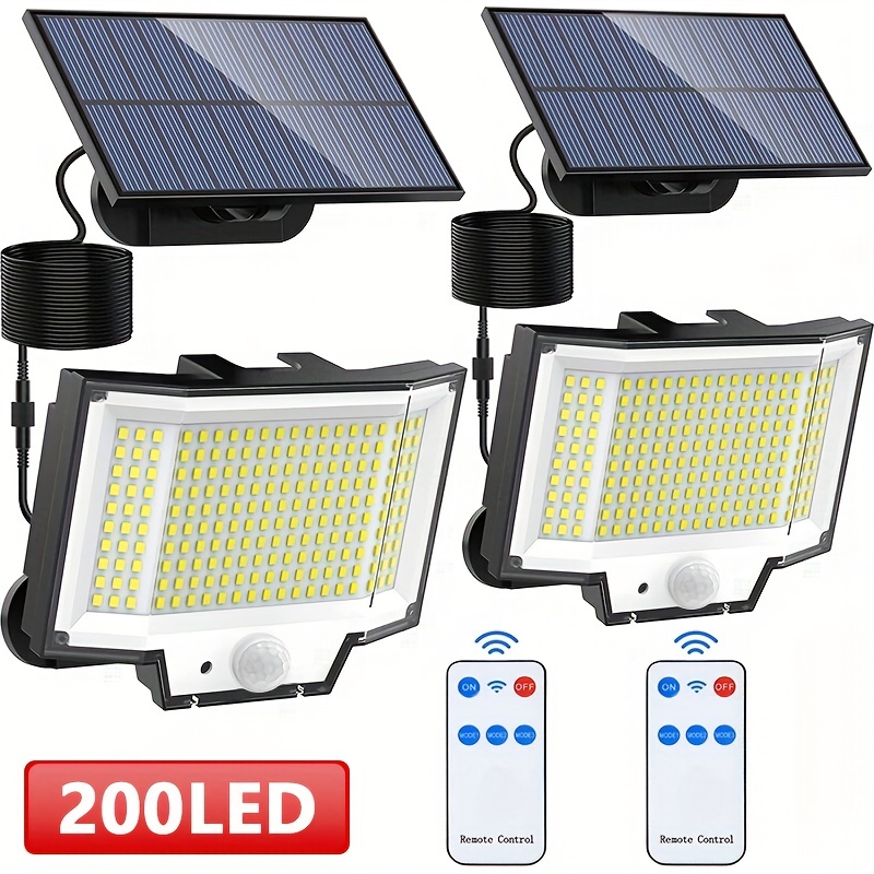 Lampara Foco Led Luz Panel Solar Sensor Movimiento 