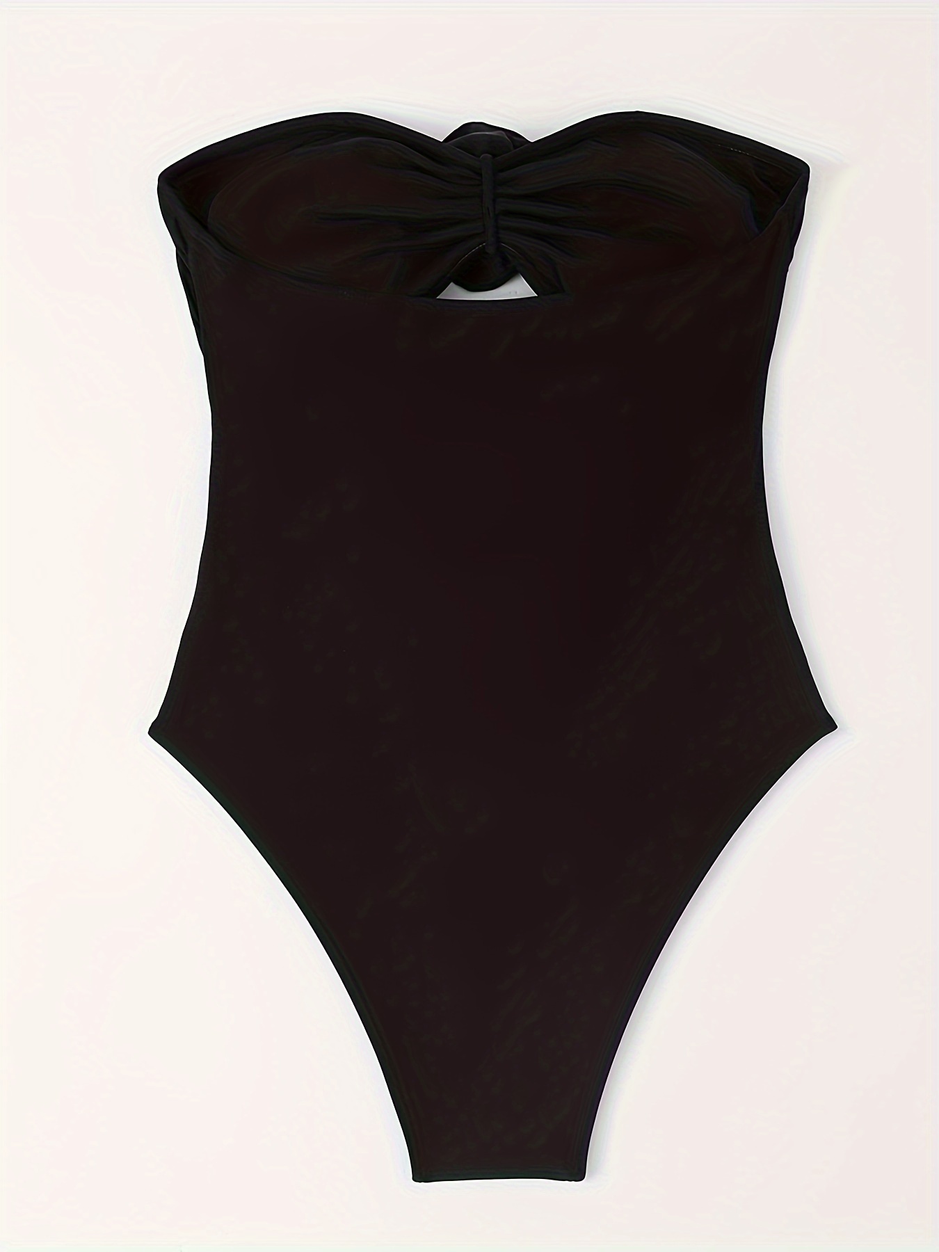 Black Strapless Swimsuit, Swimwear