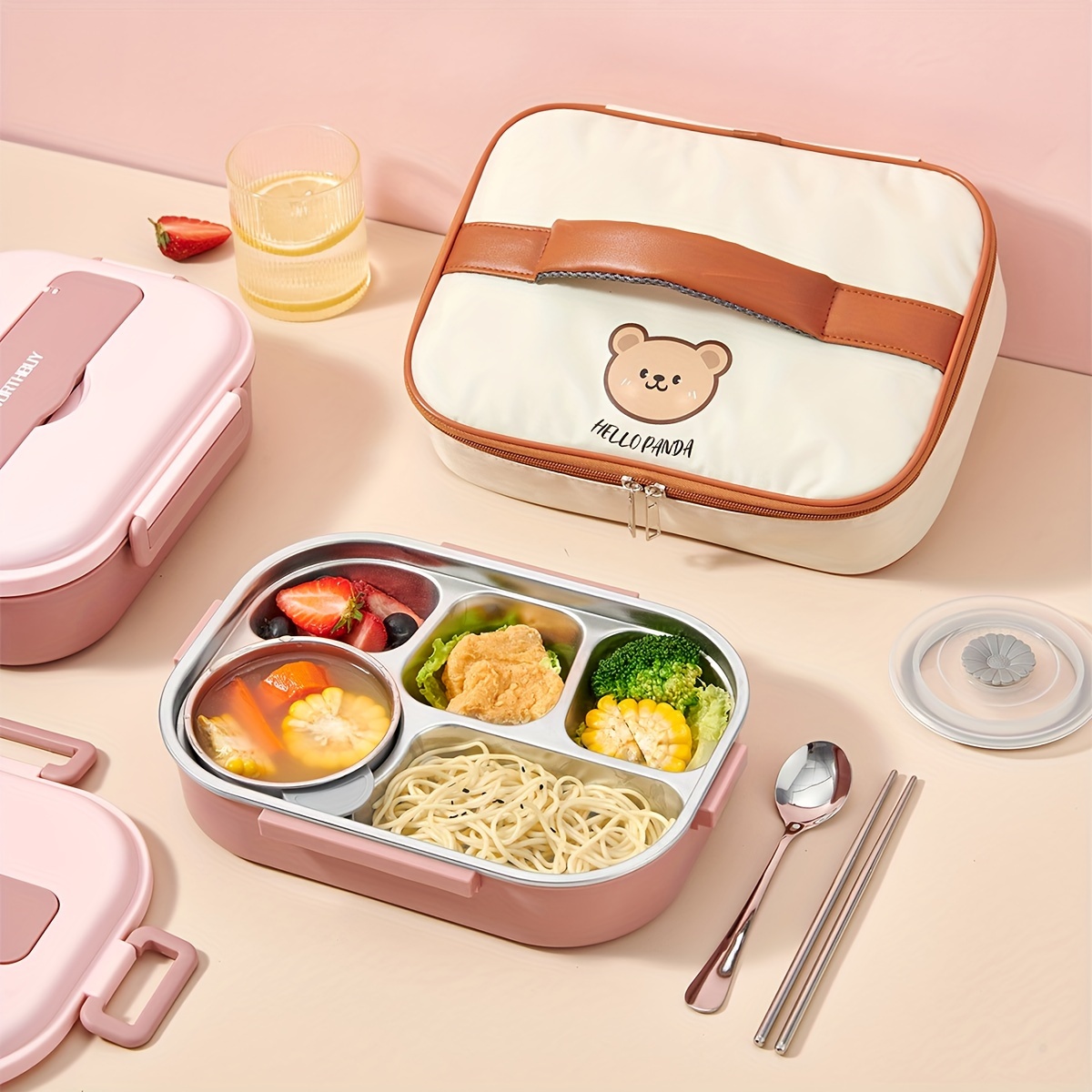 Stainless Steel Lunch Box Adult Compartment Stainless Steel Insulation Lunch  Box 304 Stainless Steel Student Lunch