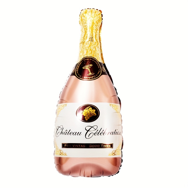 Bouteille De Champagne Verre À Vin Célébration Ensemble De Ballons