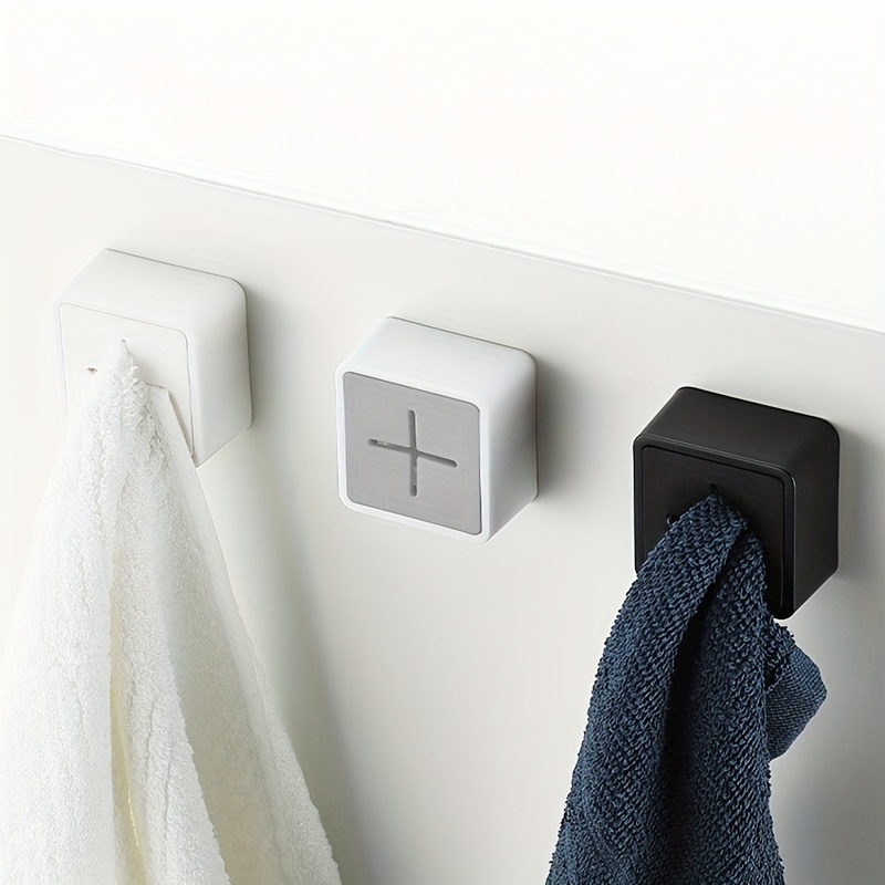 Bathroom Towel Holder Self Adhesive Wall Dish Towel Hook - Temu