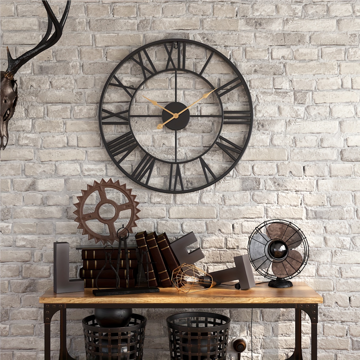 Reloj numeros romanos online pared