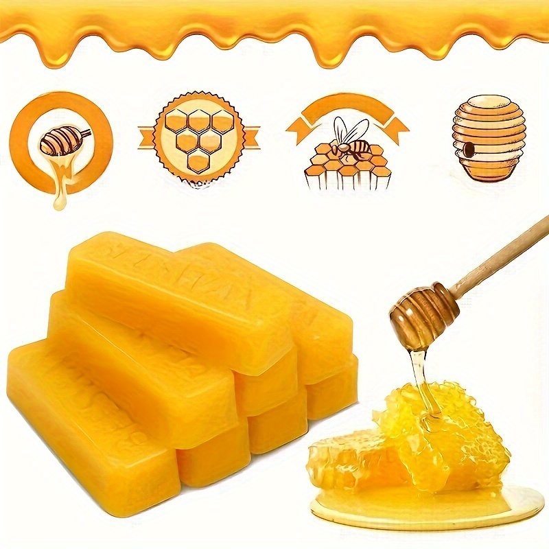 

1pc Beeswax Block Beeswax For Diy Candle Making, Beeswax Used For Candle, Aromatherapy, Candlestick Making, Size Approximately 80mm~25mm