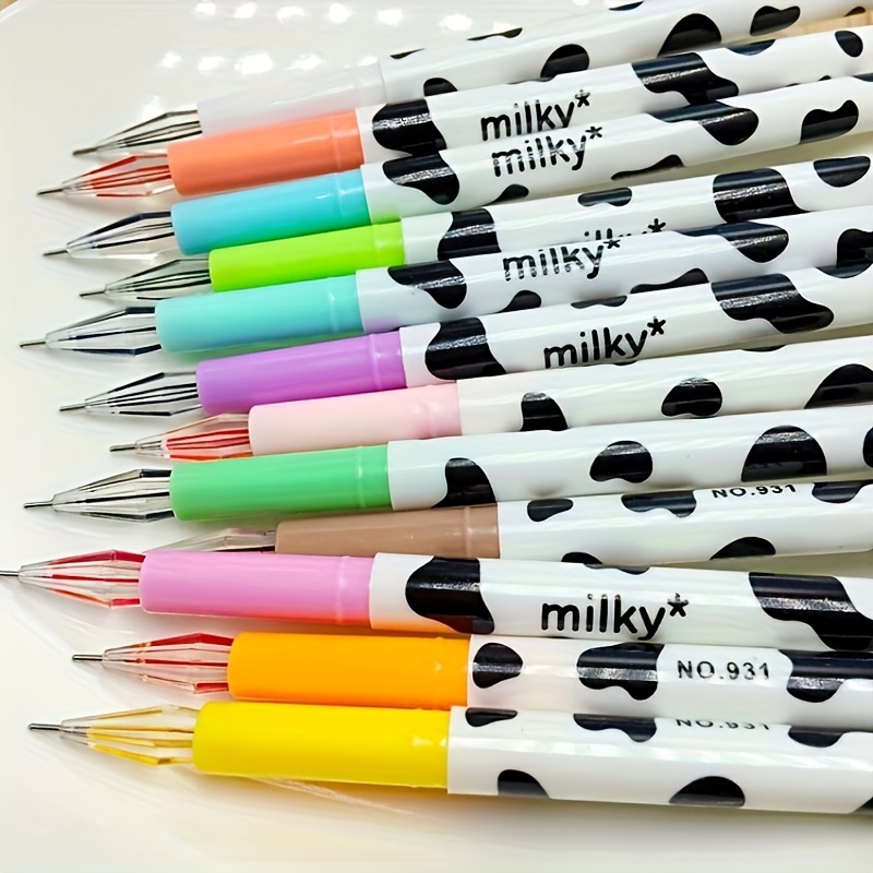 AIHAO Milky Gel Pens, Fine Point, Color Pen for Journaling, Drawing, Adult Coloring, Note Taking, 6 Pack, 0.5mm