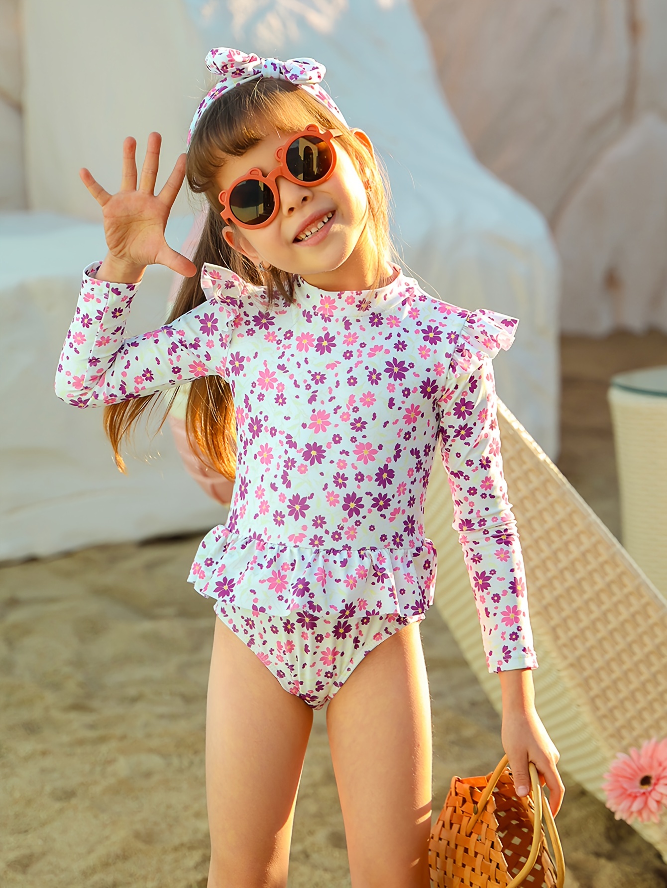 Kids Girls Cute Trim Bikini Tankini Swimsuit Kids Summer - Temu Canada