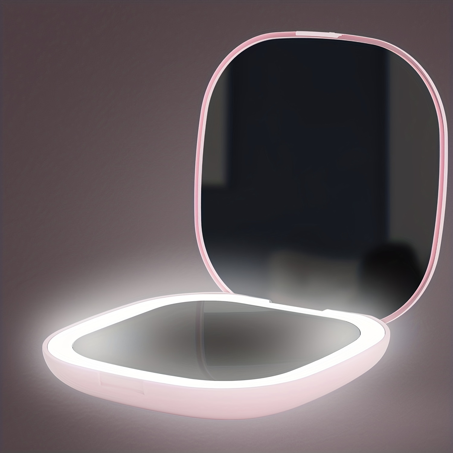 LED Pocket Mirror 1X 5X Magnification Compact Travel Makeup Mirror