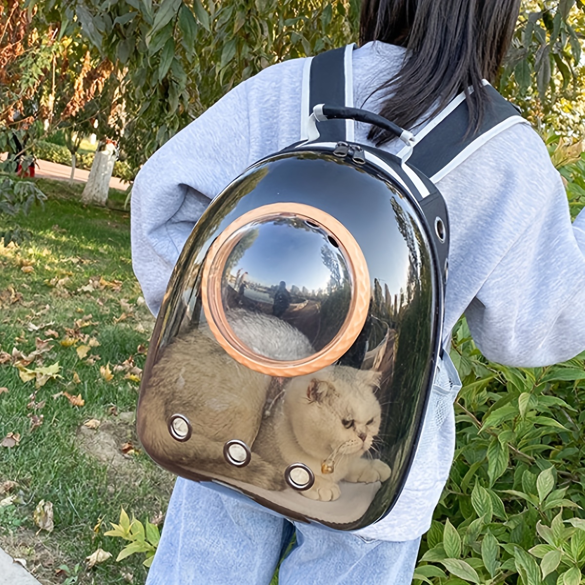 Pet Carrier Backpack Travel Space Capsule Puppy Dog Cat Bag Breathable  Astronaut