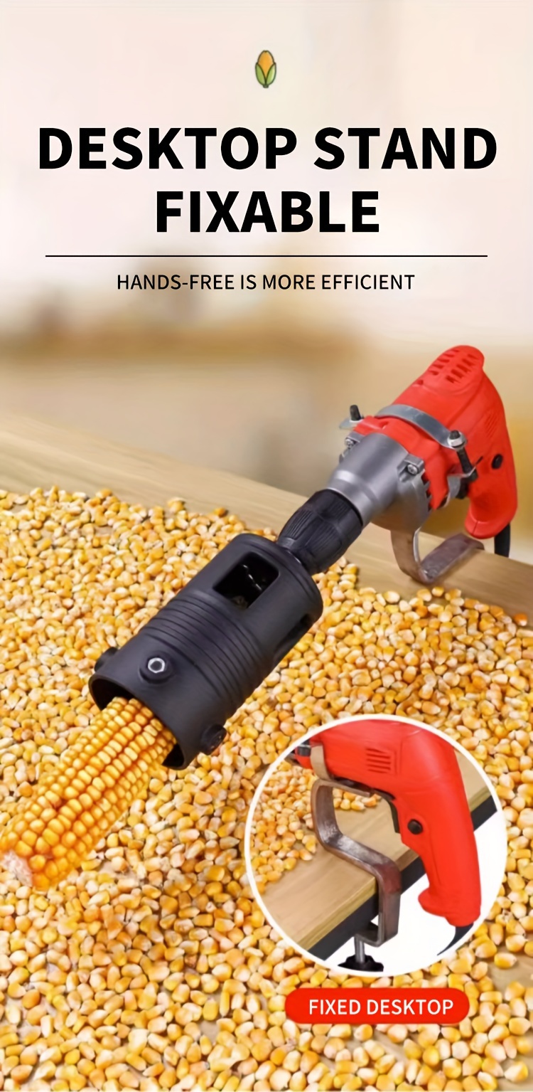 1pc electric corn sheller corn shedding accessories household corn husking tool details 3