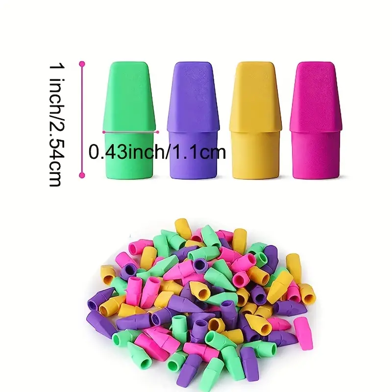 Pencil Erasers Toppers Erasers For Pencils Pencil Top - Temu