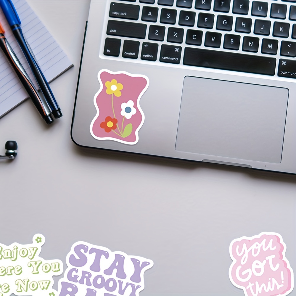 Preppy Motivational Stickers Aesthetic Waterproof Vinyl - Temu