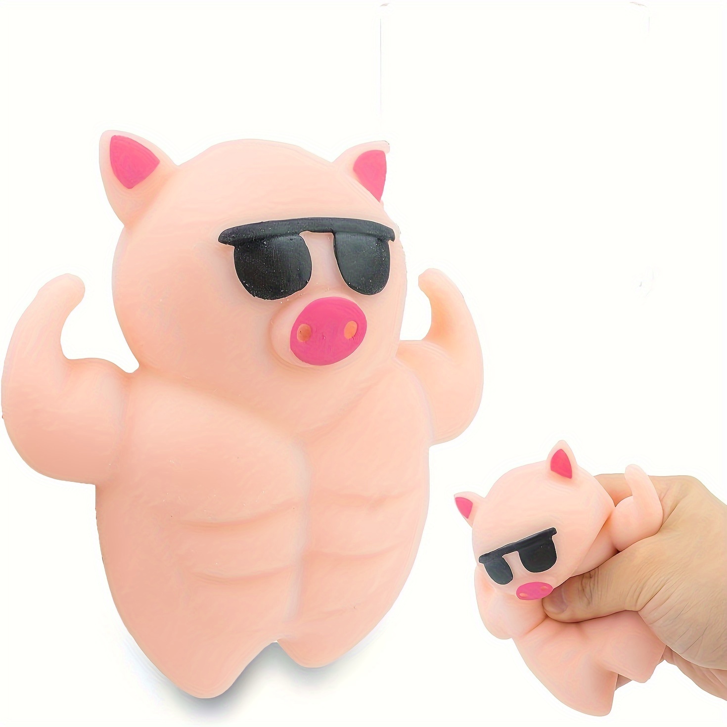 Jouets à Presser Piggy Fidget | Jouets Anti-Stress spongieux pour Adultes  et Enfant | Jouets sensoriels Balles Anti-Stress