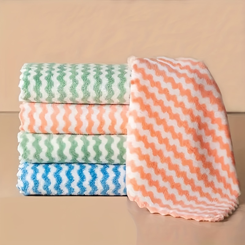 10 Kitchen towels and dishcloths rag set 9.84in*9.84in small dish towels  for washing dishes dish rags for everyday cooking baking-random color