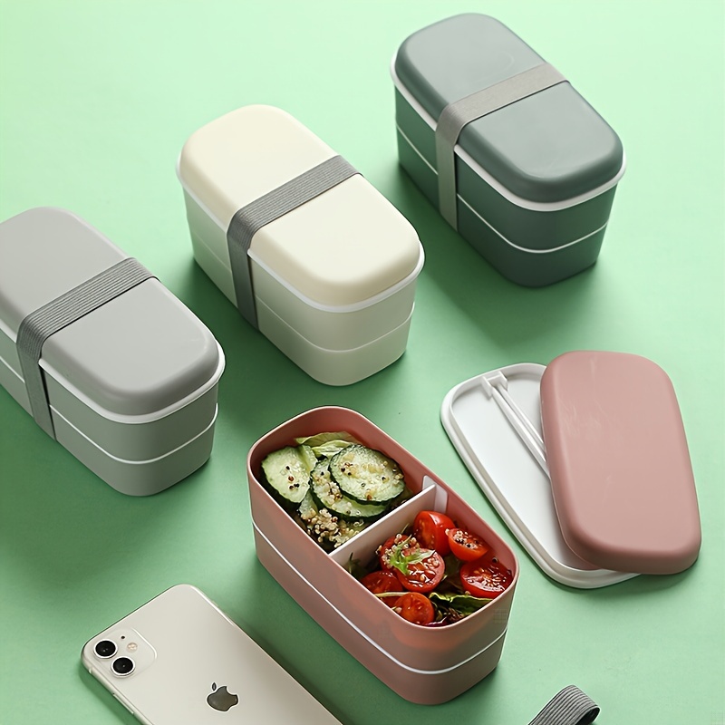 1PCS square partition sealed lunch box with transparent cover that can be  heated, refrigerated, plastic storage, bento box - AliExpress