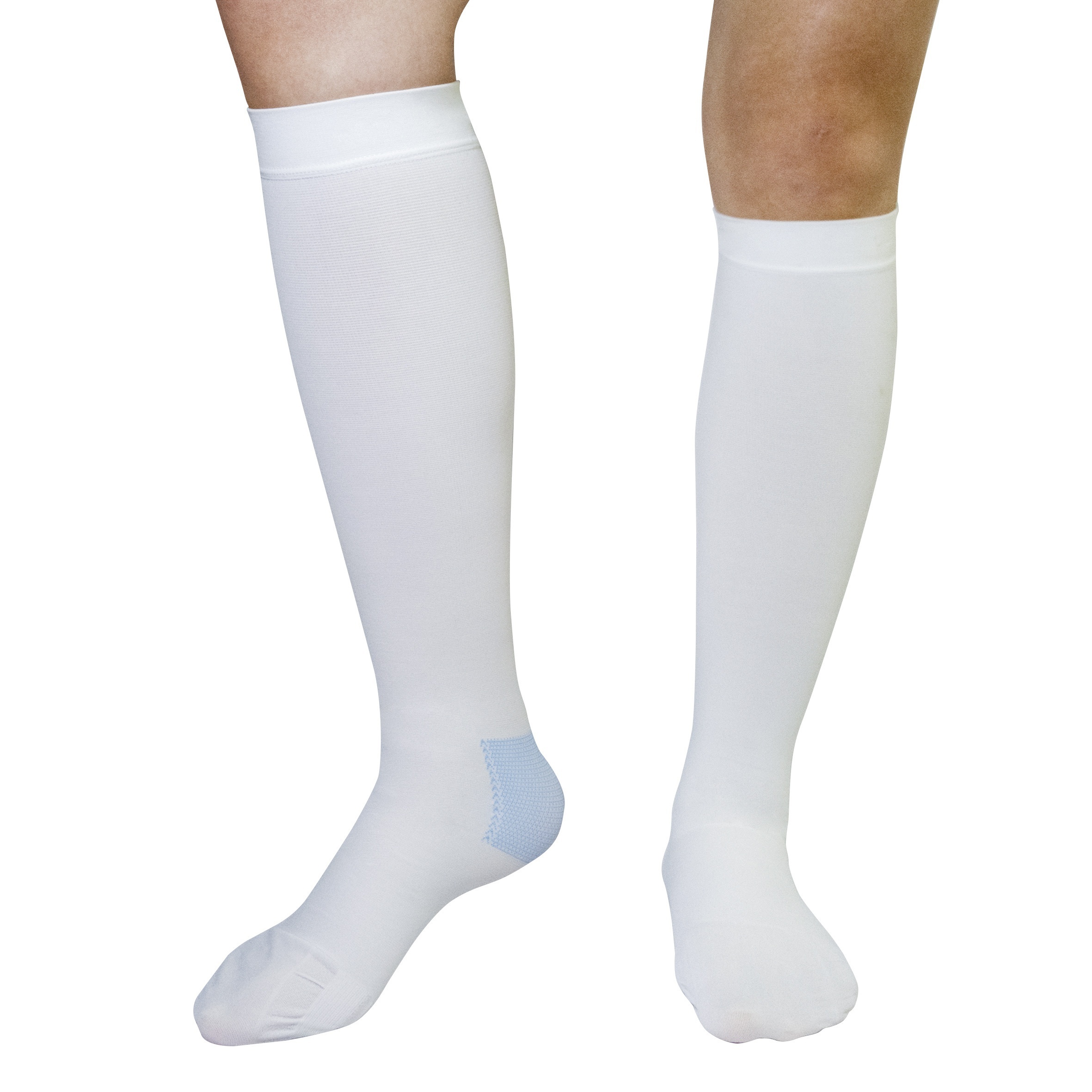 Open Toe 15-20 mmHg Zipper Compression Big Plus Extra Wide Calf Sock