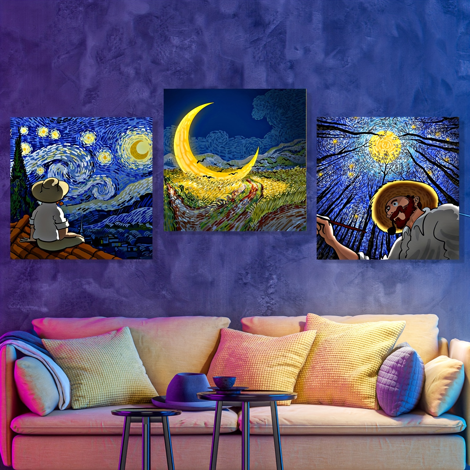 Contemporary Art Figures Painting Handpainted painting on Canvas Wall Art  Painting (Without Frame)