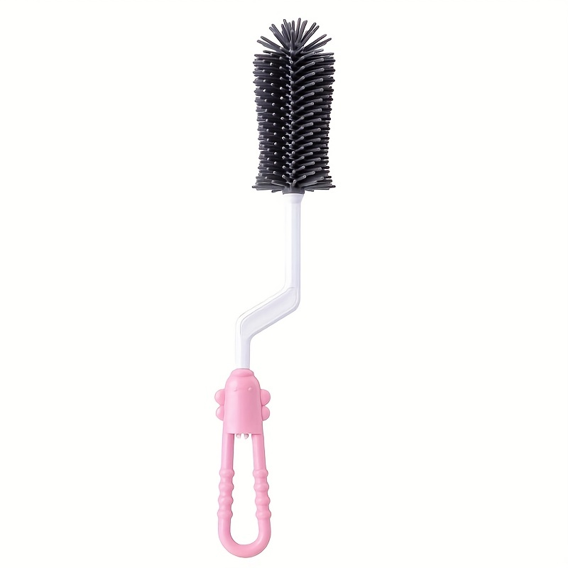 360 Rotating Silicone Bottle Brush Set for Baby Bottles, Pacifiers & Straws