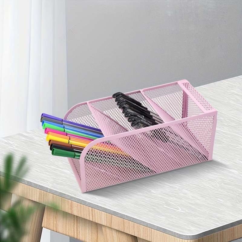 Portalápices para escritorio, diseño de calaveras de azúcar, rosa,  organizador de bolígrafos de escritorio, organizador de lápices de  escritorio