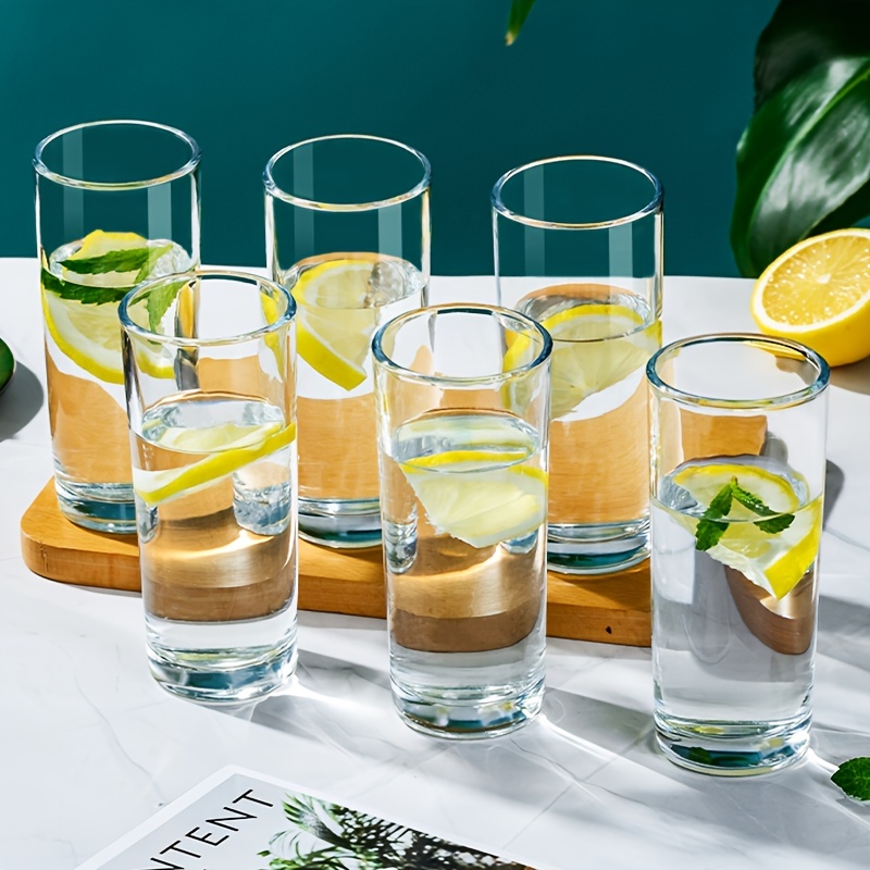 Non-toxic And Lead-free Borosilicate Water Glasses Set - Clear And  Lightweight - Odor And Heat Resistant - Dishwasher Safe - Perfect For  Summer And Winter Drinks - Ideal For Home And Kitchen