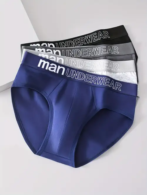 4pcs Men's Underpants Teenagers Underpants Man Men's Briefs