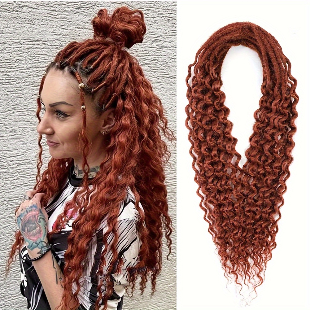 Curly Double Ended Dreadlock Extensions 10strands Thin Ombre - Temu  Philippines
