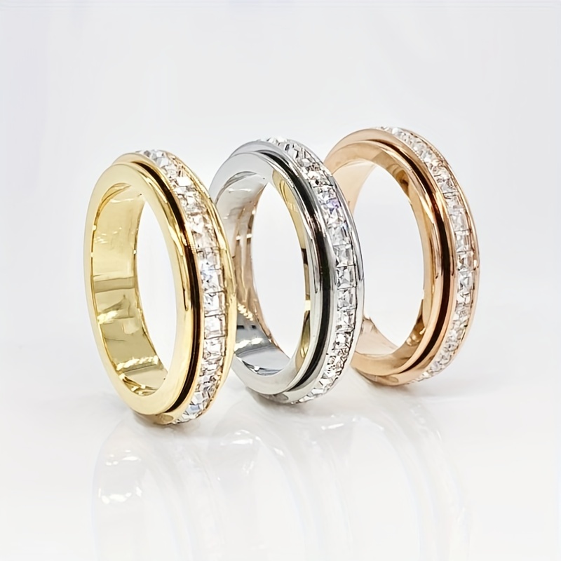 Rotatable Band Ring Women Ring Perfect Finger Ring Jewelry