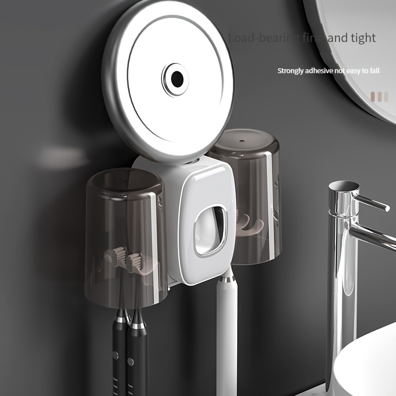 Acquista Dispenser automatico di dentifricio multifunzione montato a  parete, spremiagrumi, portaspazzolino, accessori per il bagno, set di  scaffali