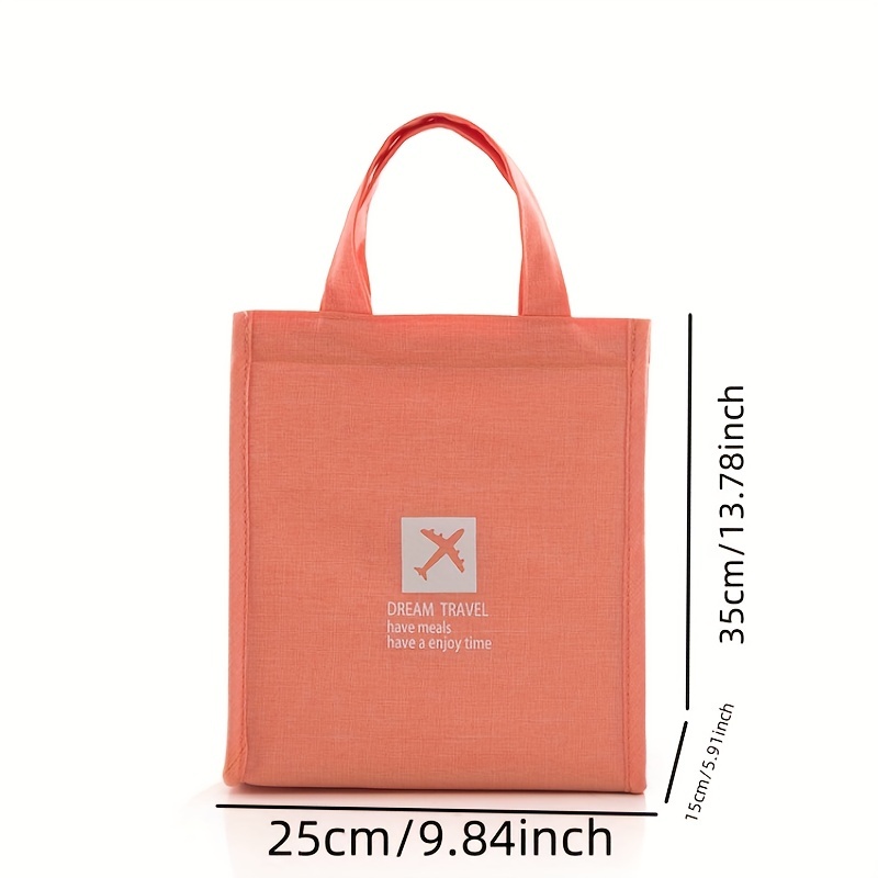 Portable Insulated Lunch Bag with Ice Pack - Waterproof Oxford Insulation