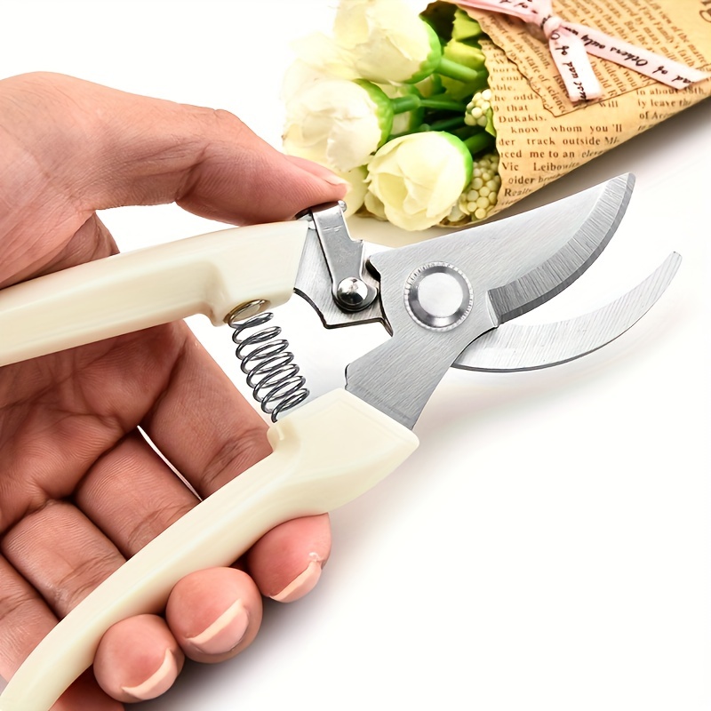 

1pc, Stainless Steel Elbow Pruning Shears, Gardening Branch Tool Shears, Soft Cushion Grip Handle Clippers For Plants, Gardening, Trimming, Garden Tools