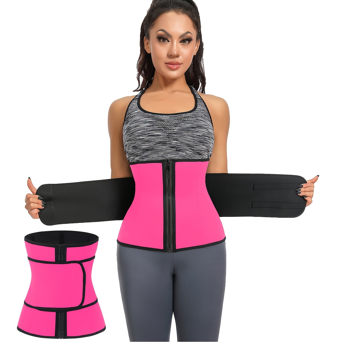 Neoprene Waist Trainer Women Weight Loss Workout Sweatband - Temu