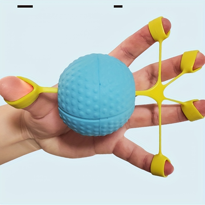Pelota de ejercicio para dedos, fortalecedor de dedos, bola de silicona  para apretar, estiramiento de dedos, agarre de mano, bola de entrenamiento  de