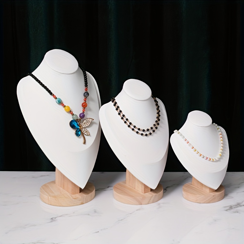 Comprar Estante de almacenamiento de joyería acrílico transparente, colgador  de collares y pendientes, soporte organizador de exhibición de joyería  montado en la pared para mujer