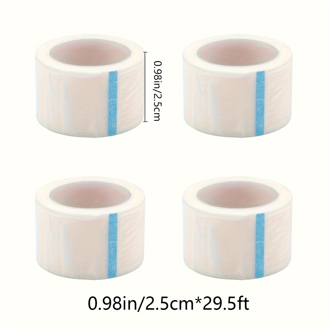 6 Rolls Medical Tape Sensitive Skin Tape Clear Surgical Tape Microporous  First Aid Tape