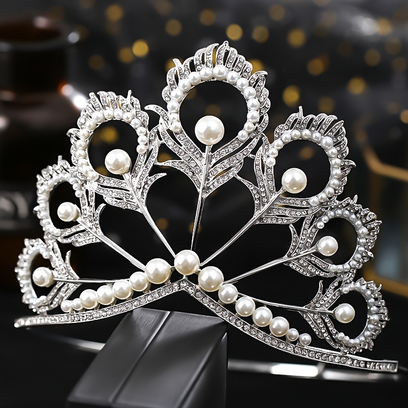 Children Mini Crowns Hair Comb Crystal Bridal Tiaras Princess Crown For  Women Girls Rhinestone Pearl Wedding Bridal Tiara Gift